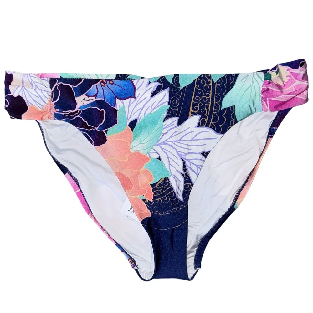 Trina‎ Turk Womens Size 14 Opulent Oasis Shirred Hipster Bottom NWT